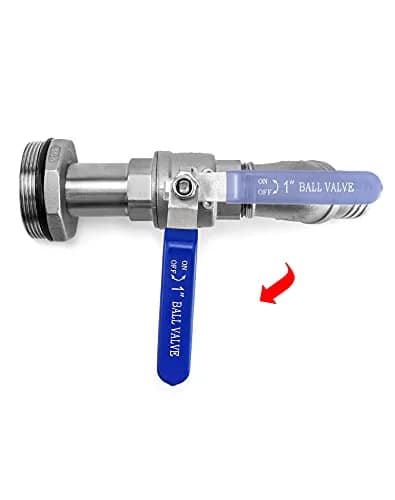 QWORK 2" Stainless Steel Drum Faucet with 1-1/4" Outlet & EPDM Gasket | Leak-Resistant Barrel Valve for 55 Gallon Drums thumbnail 4