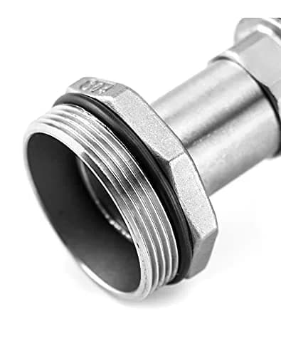 QWORK 2" Stainless Steel Drum Faucet with 1-1/4" Outlet & EPDM Gasket | Leak-Resistant Barrel Valve for 55 Gallon Drums thumbnail 7
