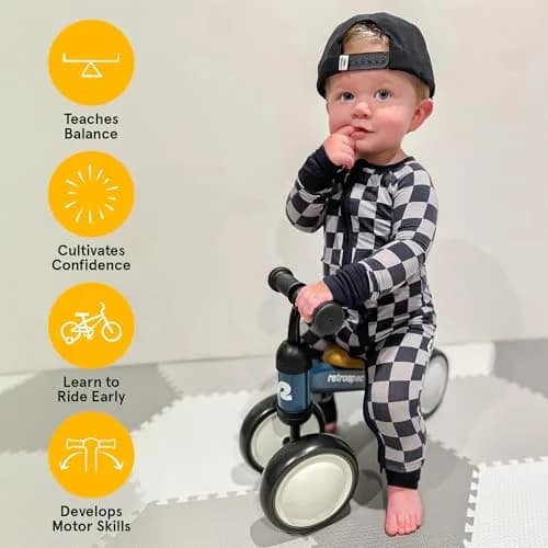 Retrospec Cricket Baby Balance Bike 4-Wheel Ride-On Toy for 12-24 Months | First Toddler Bike & Gift thumbnail 5