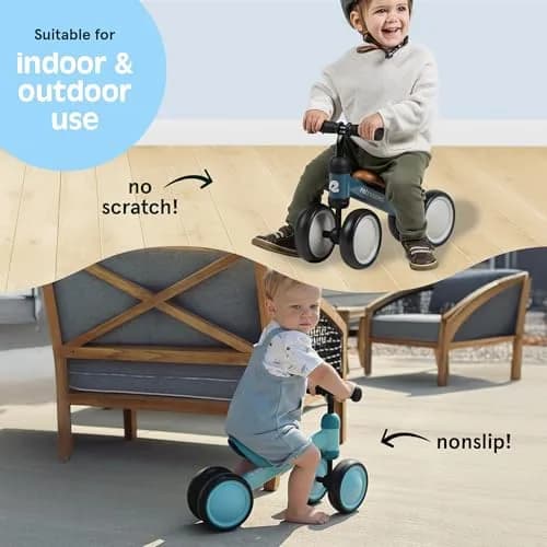 Retrospec Cricket Baby Balance Bike 4-Wheel Ride-On Toy for 12-24 Months | First Toddler Bike & Gift thumbnail 6