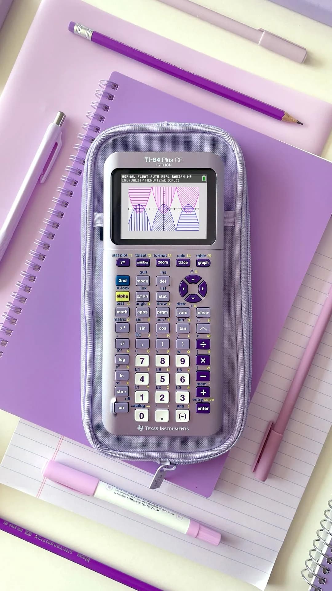 Texas Instruments TI-84 Plus CE Python Enhanced Graphing Calculator with Software, Iris/Purple - view 8