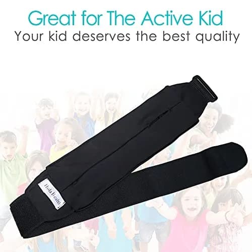 Hola Health Kids Diabetic Belt, T1D Children Insulin Pump Holder, Type 1 Diabetes Adjustable Waist Band Medical Devices Accessories for EpiPens, Girls, Boys (Waist 20-30 inches) thumbnail 4