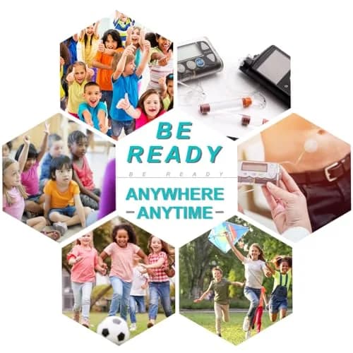 Hola Health Kids Diabetic Belt, T1D Children Insulin Pump Holder, Type 1 Diabetes Adjustable Waist Band Medical Devices Accessories for EpiPens, Girls, Boys (Waist 20-30 inches) thumbnail 7