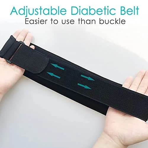 Hola Health Kids Diabetic Belt, T1D Children Insulin Pump Holder, Type 1 Diabetes Adjustable Waist Band Medical Devices Accessories for EpiPens, Girls, Boys (Waist 20-30 inches) thumbnail 3