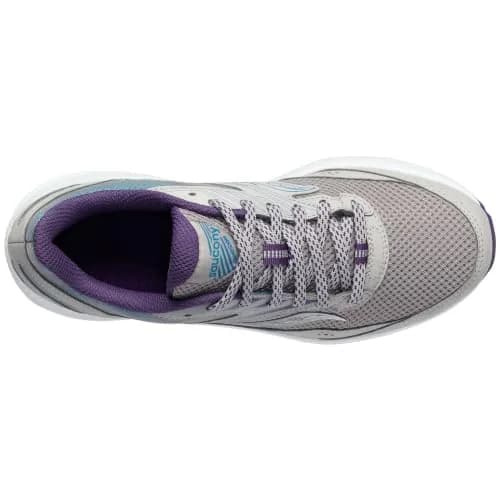 Saucony Women's Cohesion 15 Running Shoe Smoke/Grape POP 8.5 | Cushioned, Breathable & Vegan thumbnail 5