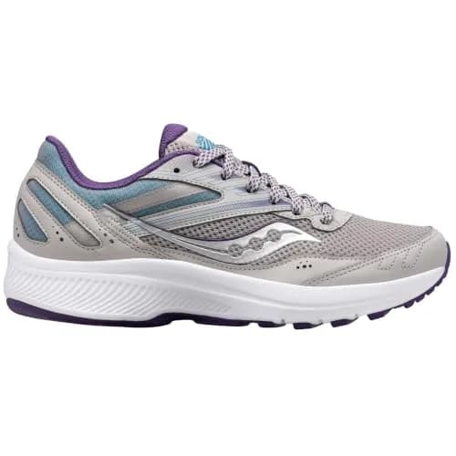Saucony Women's Cohesion 15 Running Shoe Smoke/Grape POP 8.5 | Cushioned, Breathable & Vegan thumbnail 2