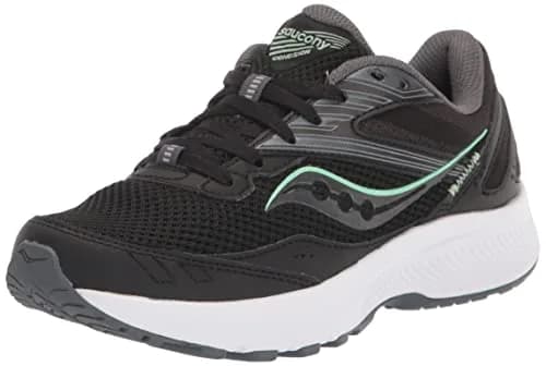 Saucony Women's Cohesion 15 Running Shoe, Black/Meadow, 10.5 | Versatile Cushioning for Runners thumbnail 1