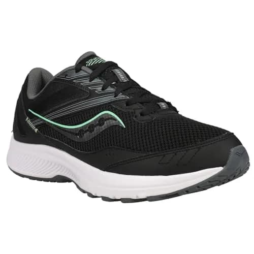 Saucony Women's Cohesion 15 Running Shoe, Black/Meadow, 10.5 | Versatile Cushioning for Runners thumbnail 3