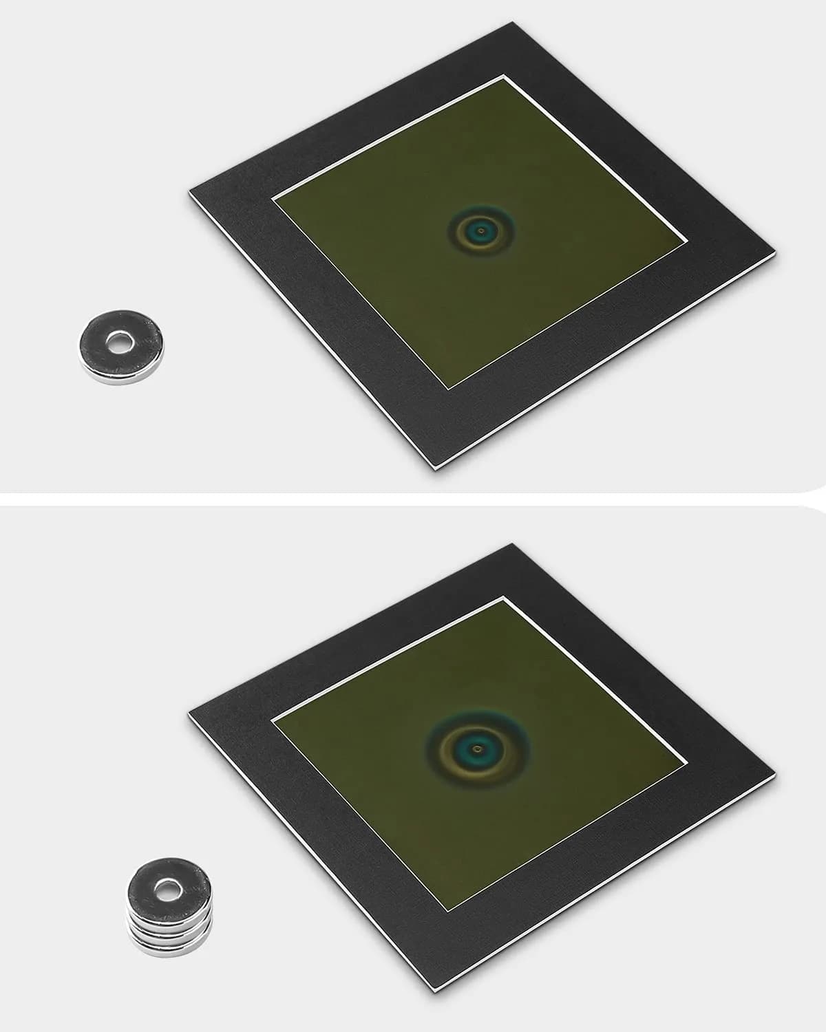 metisinno Magnetic Field Viewing Film 10.16cm x 10.16cm (4"x4") | Visualise Magnetic Flux Patterns - view 7