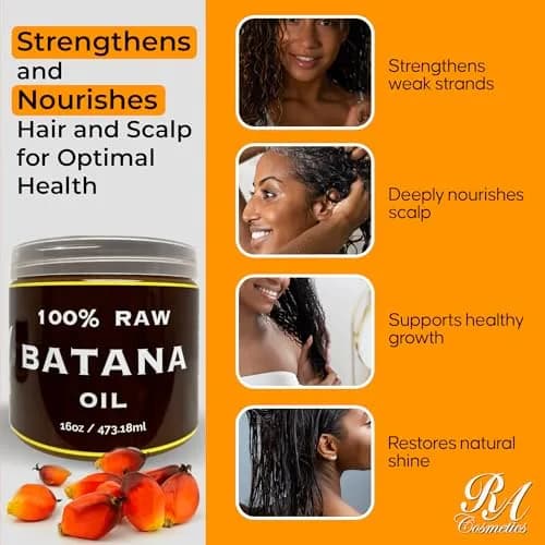 RA COSMETICS Batana Hair Oil 16 oz | Natural, Unrefined, Moisturizing & Strengthening Hair Oil for All Hair Types thumbnail 5