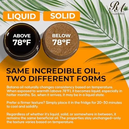 RA COSMETICS Batana Hair Oil 16 oz | Natural, Unrefined, Moisturizing & Strengthening Hair Oil for All Hair Types thumbnail 7