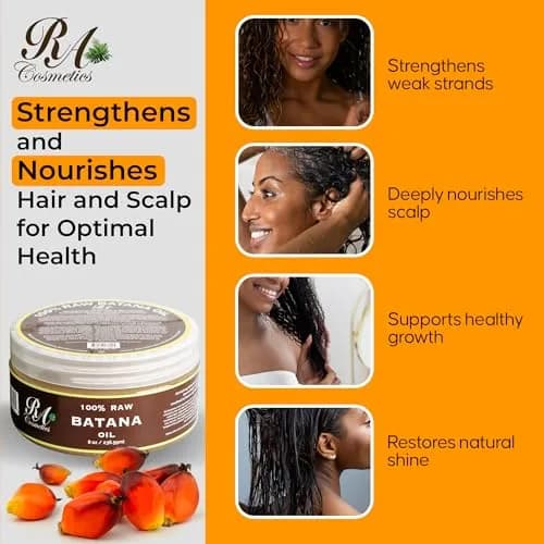 RA COSMETICS Unrefined Batana Hair Oil 8 oz | Natural Growth & Repair for Damaged Hair thumbnail 5