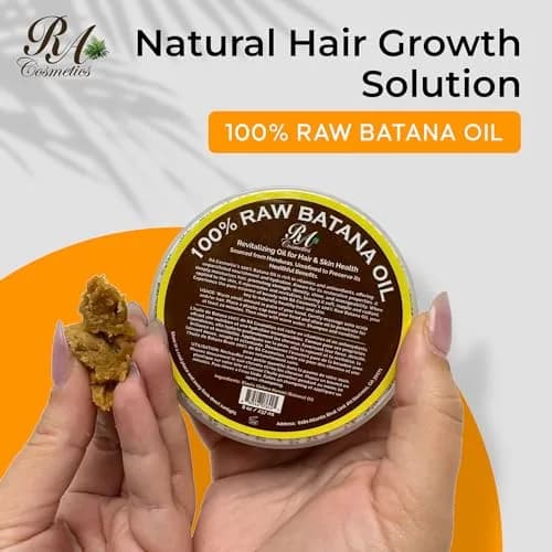RA COSMETICS Unrefined Batana Hair Oil 8 oz | Natural Growth & Repair for Damaged Hair thumbnail 2