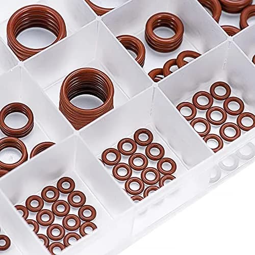BUSY-CORNER 185 Pieces FKM O-Ring Kit with 18 AS-568 Sizes, 2.57mm-20.22mm ID, 1.78mm-3.53mm Thickness | High-Temp & Chemical Resistant Seals thumbnail 4
