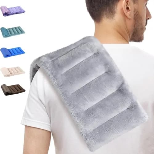SUZZIPAD Microwave Heating Pad 7"X16" Gray | Moist Heat for Muscle Fatigue & Soreness thumbnail 1