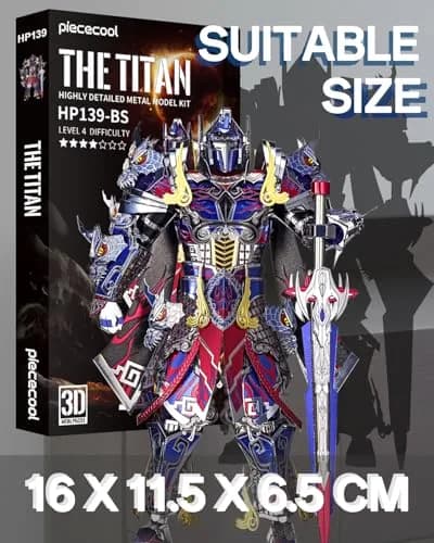 Piececool The Titan 3D Metal Puzzle Model Kit 157 Pcs | Educational STEM Building Toy thumbnail 2