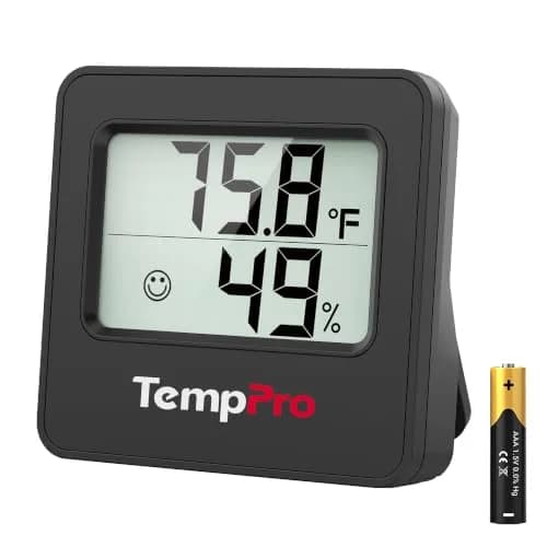 TempPro TP157 Digital Indoor Thermometer & Hygrometer -50°C to 70°C (176°F) | Accurate Room Temperature and Humidity Monitor thumbnail 1