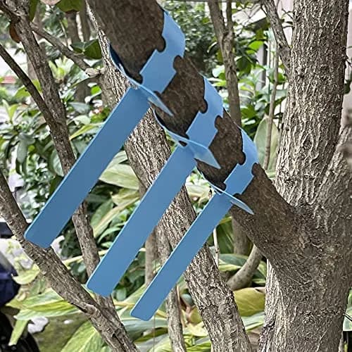 MIHEY Blue 200 Pcs Hanging Plant Tags with Marker Pen 2cm x 20cm (0.79 inch x 7.87 inch) | Durable UV-Resistant Waterproof Labels thumbnail 7