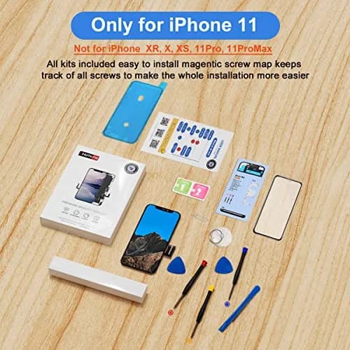 EFAITHFIX iPhone 11 Screen Replacement LCD Assembly 6.1 Inch | Incell Display with Tools thumbnail 8