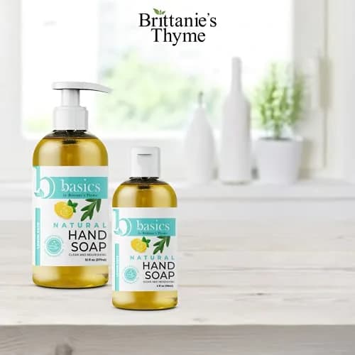 Brittanie's Thyme Natural Hand Soap, Lemon Sage, 12 fl oz | Nourishing Botanical Formula thumbnail 2