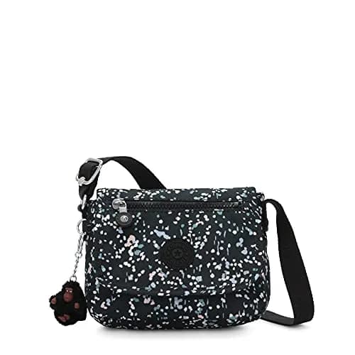 Kipling Sabian Mini Crossbody Bag in Sprinkled Dots Black - Lightweight & Water-Resistant - main product image