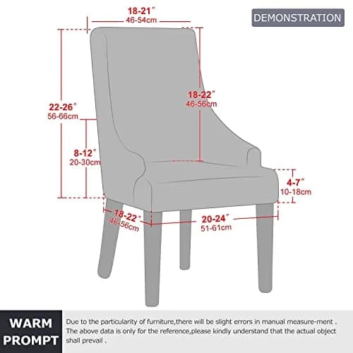 Lellen Velvet Stretch Wingback Chair Cover 18-22" Seat Length | Teal Protector for Indian Homes thumbnail 4