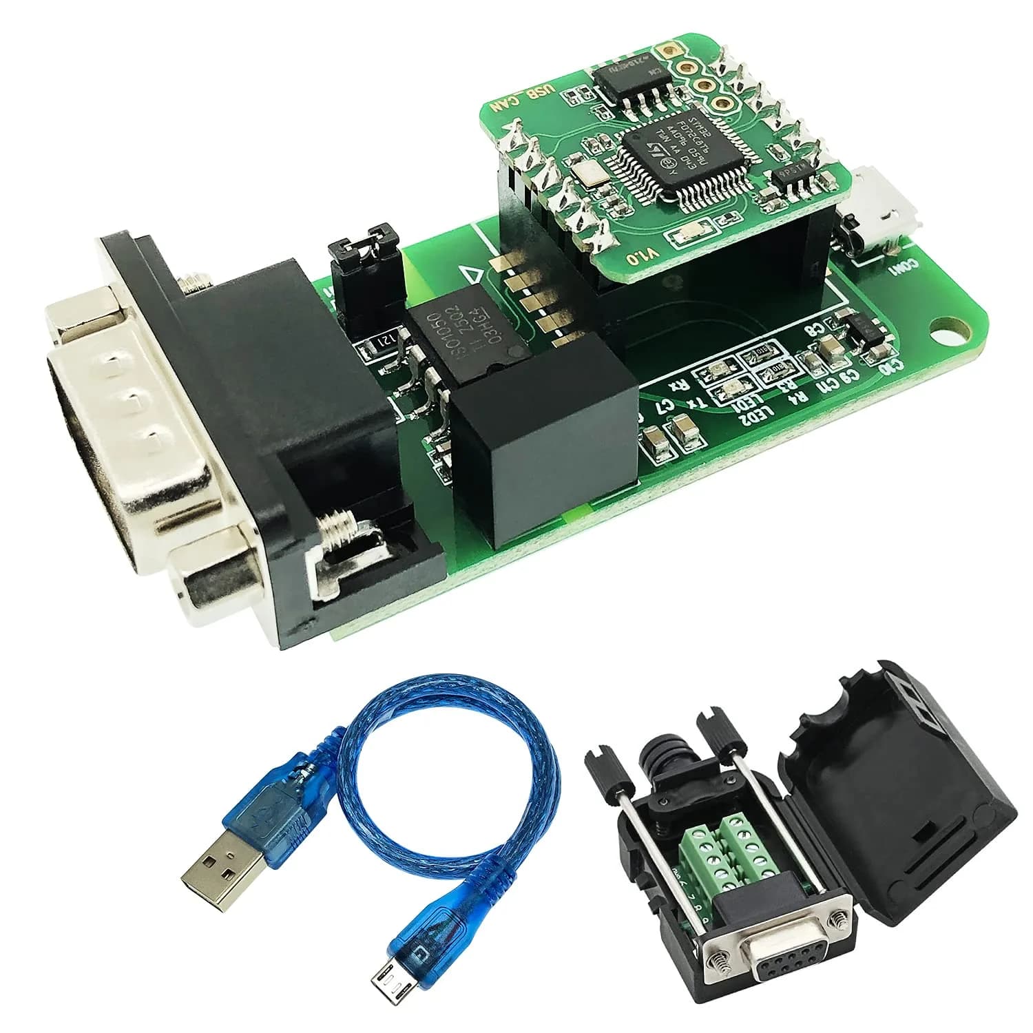 innomaker USB to CAN Converter Module for Raspberry Pi & SBCs | Plug and Play, 3000V Isolation — USB2CAN-DevKit