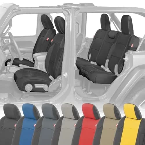 Diver Down Neoprene Seat Cover Set - Fits Jeep JL Unlimited 4-Door 2018-2026 | Custom Fit & Soft Cushion Feel thumbnail 1