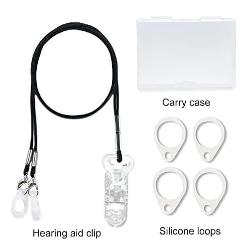 Anico BTE Hearing Aid Clip with Silicone Loops & Carry Case | Secure Anti-Lost Lanyard for Adults & Kids thumbnail 5