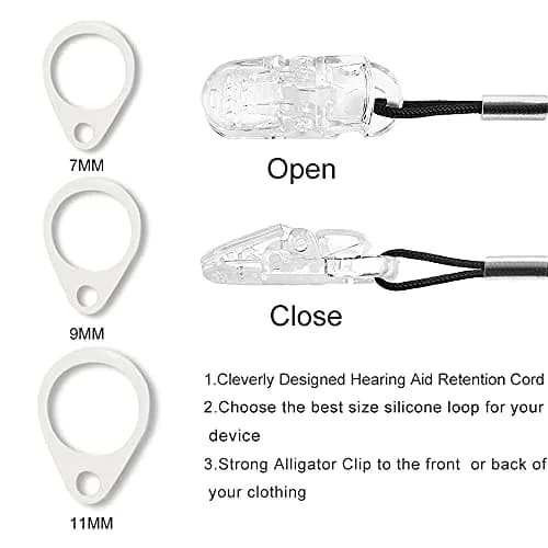 Anico BTE Hearing Aid Clip with Silicone Loops & Carry Case | Secure Anti-Lost Lanyard for Adults & Kids thumbnail 3