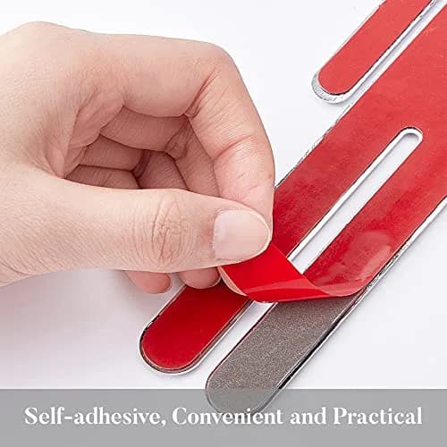 GORGECRAFT Bathroom Signs Men Women Brushed Signage 2 Pack | Self Adhesive Plastic Door Identification (Silver) thumbnail 5