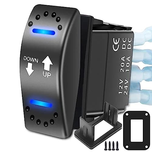 RECOIL Heavy Duty DPDT 12V DC Motor Polarity Reversing Rocker Switch | Auto & Powersports Control thumbnail 1