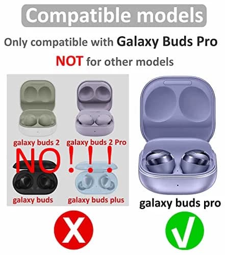 IiEXCEL Replacement Eartips for Samsung Galaxy Buds Pro - 6 Pairs, S/M/L Sizes, Phantom Silver thumbnail 2