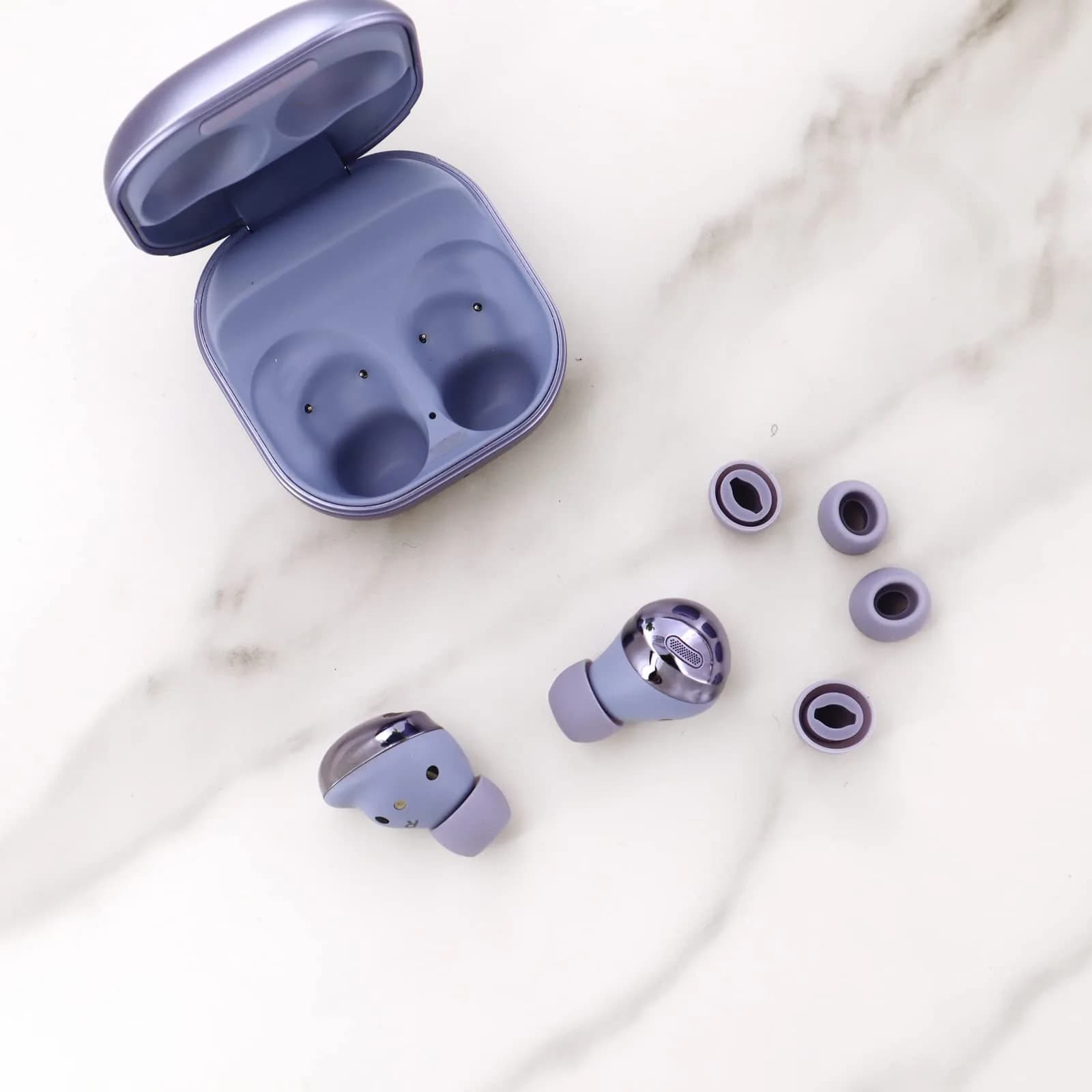 IiEXCEL Replacement Eartips for Samsung Galaxy Buds Pro, 6 Pairs S/M/L Silicone with Wingtips | Fits in Case - view 5