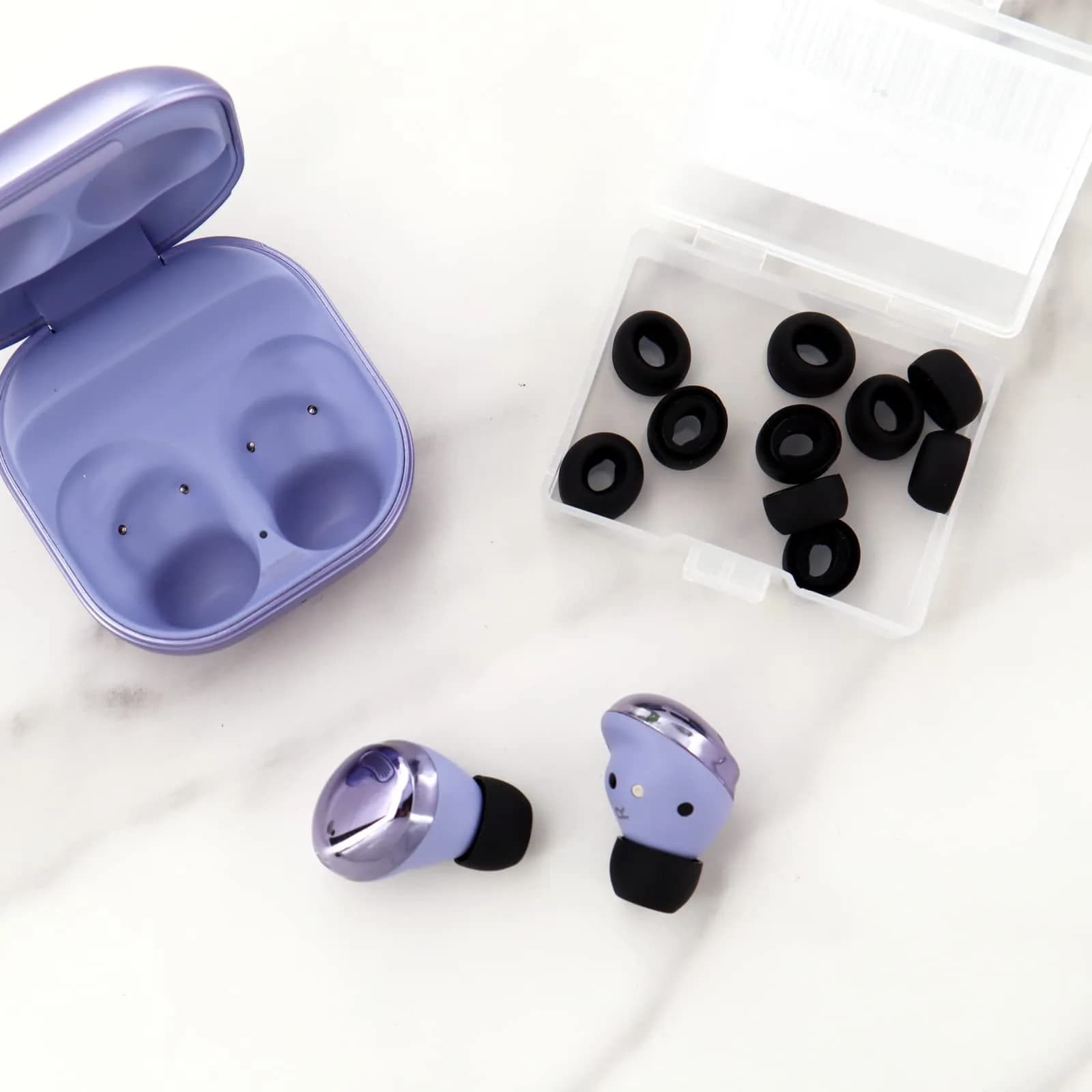 IiEXCEL Replacement Eartips for Samsung Galaxy Buds Pro - 6 Pairs, S/M/L Sizes, Phantom Black | Silicone Earbuds for Enhanced Fit and Sound - view 6