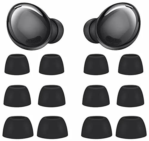 IiEXCEL Replacement Eartips for Samsung Galaxy Buds Pro - 6 Pairs, S/M/L Sizes, Phantom Black | Silicone Earbuds for Enhanced Fit and Sound thumbnail 1