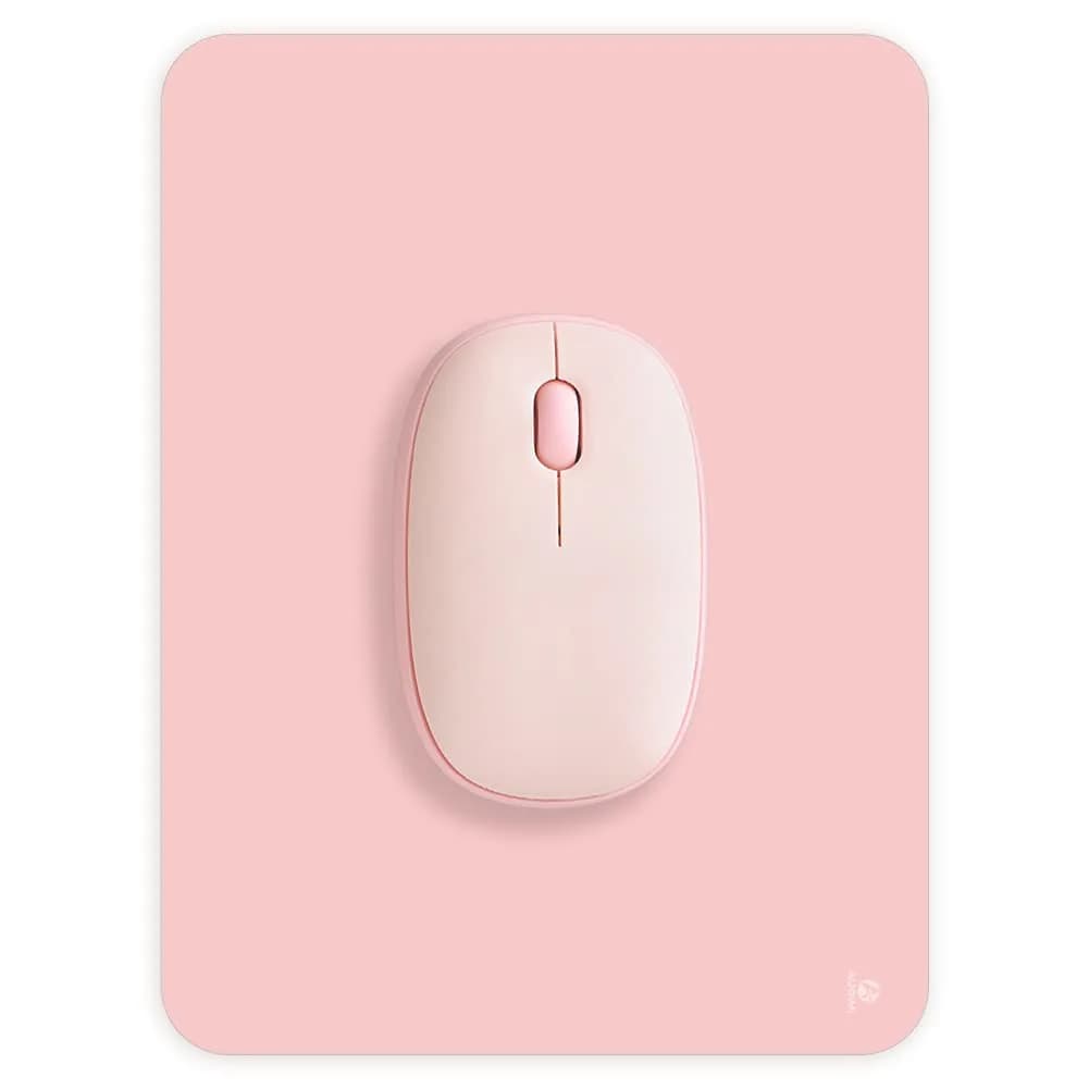 Audimi Small Mouse Pad 6 x 8 Inch Pink | Smooth Glide & Non-Slip Base - main product image