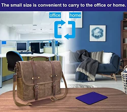 Audimi Small Mouse Pad 6 x 8 Inch, Mini Mouse Pad Thick for Laptop Wireless Mouse Home Office Travel, Portable & Washable (Blue) | Smooth Glide & Non-Slip Base thumbnail 2