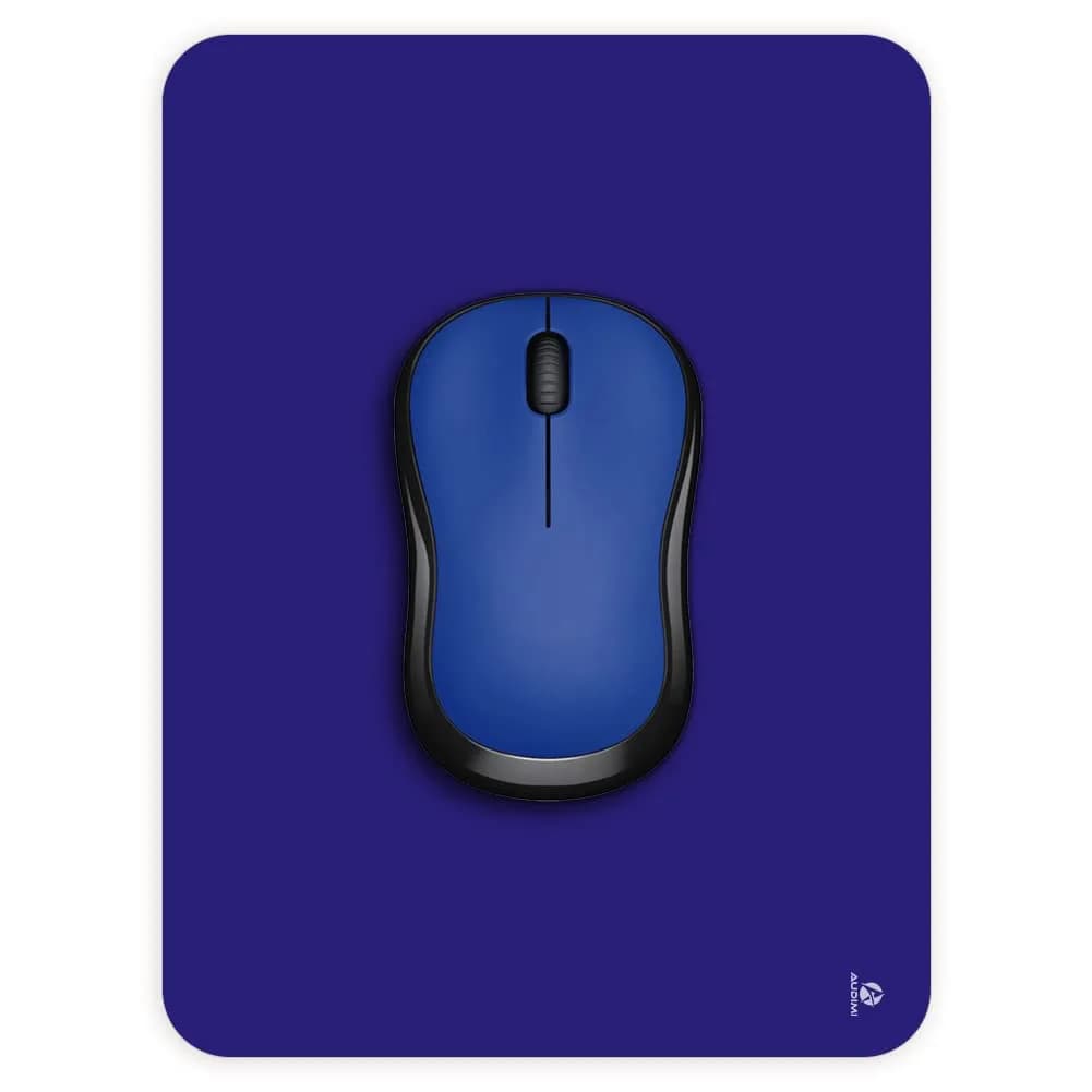 Audimi Small Mouse Pad 6 x 8 Inch, Mini Mouse Pad Thick for Laptop Wireless Mouse Home Office Travel, Portable & Washable (Blue) | Smooth Glide & Non-Slip Base - main product image