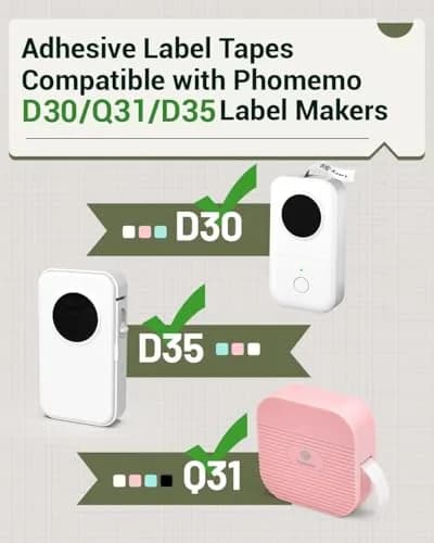 Phomemo Labels, D30 Label Tape, Continuous Labels 0.59" (15mm) x 19.69ft | Waterproof, No Ink Needed thumbnail 5