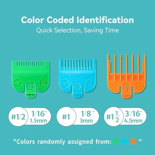 LAVEST Clipper Guards Set Compatible with Wahl Clippers | Color-Coded Guide Combs for Hair Cutting thumbnail 3