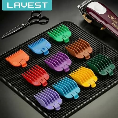 LAVEST Color-Coded Clipper Guards Set with Holder, 10Pcs (1/16"-1") | Fits Most Wahl Clippers thumbnail 9