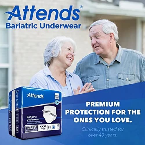 Attends Bariatric Adult Incontinence Underwear 3X-Large | Heavy Leak Protection for Obese Patients thumbnail 7