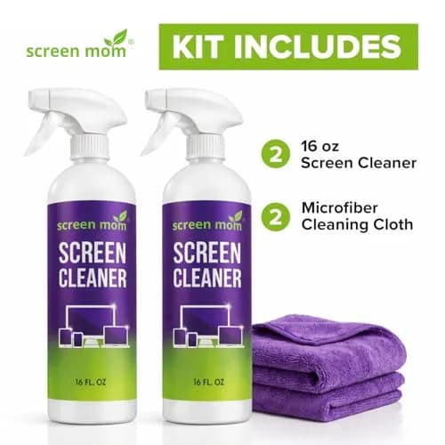 Screen Mom Screen Cleaner Spray 2 Pack-16oz for TV, Car, Laptop & Computer | Streak-Free, Alcohol-Free thumbnail 7