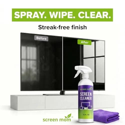 Screen Mom Screen Cleaner Spray 2 Pack-16oz for TV, Car, Laptop & Computer | Streak-Free, Alcohol-Free thumbnail 3