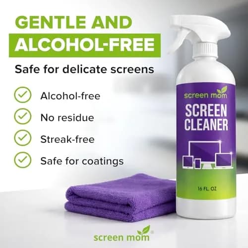 Screen Mom Screen Cleaner Spray 2 Pack-16oz for TV, Car, Laptop & Computer | Streak-Free, Alcohol-Free thumbnail 4