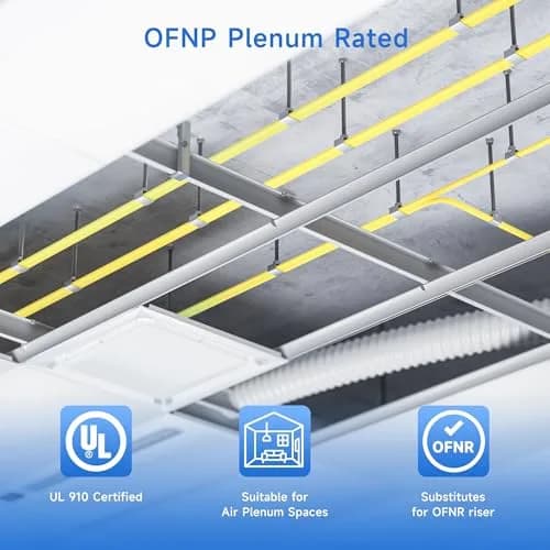 Cable Matters OS2 LC to LC Plenum Fiber Optic Cable 1m (3.3ft) | 10Gbps High Speed Single Mode Duplex thumbnail 3