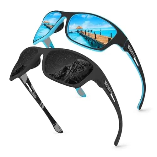 KUGUAOK Polarized Sports Sunglasses for Men | UV 100% Protection, Cycling & Driving Ready thumbnail 1