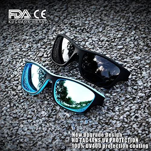 KUGUAOK Polarized Sports Sunglasses for Men | UV 100% Protection, Cycling & Driving Ready thumbnail 3