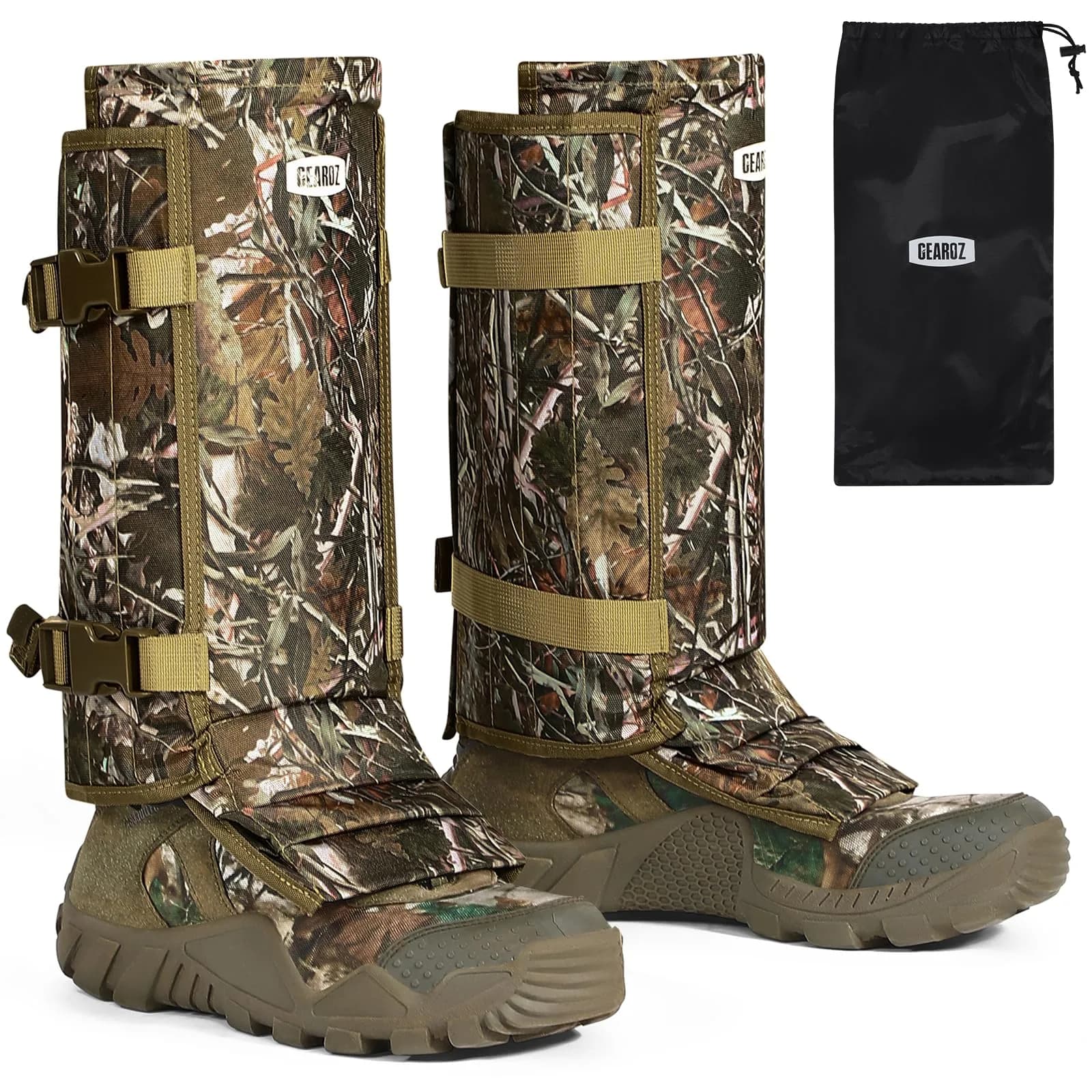GearOZ Snake Gaiters Chaps, Durable Lower Legs Anti-Snake Bite Guards Camo | 16.9 × 9.8 × 3.1 inches (43 × 25 × 8 cm) - main product image